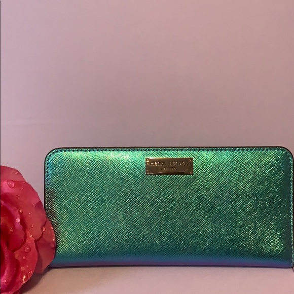 Henri Bendel Galactic Petrol Wallet. Brand New - Picture 3 of 8